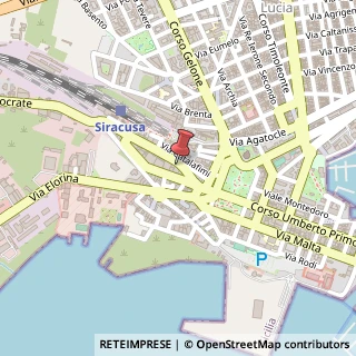 Mappa Via Francesco Crispi, 23, 96100 Siracusa, Siracusa (Sicilia)