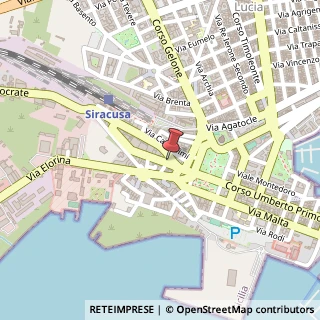 Mappa Via Francesco Crispi,  1, 96100 Siracusa, Siracusa (Sicilia)