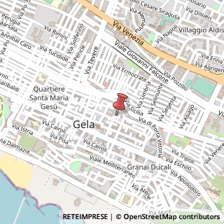 Mappa Via Giardinelli, 4, 93012 Gela CL, Italia, 93012 Gela, Caltanissetta (Sicilia)