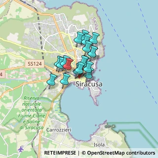 Mappa Via Catania, 96100 Siracusa SR, Italia (1.1095)
