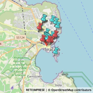 Mappa Via Catania, 96100 Siracusa SR, Italia (1.284)