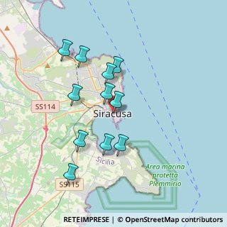 Mappa Via XX Settembre n.33 ortigia, 96100 Siracusa SR, Italia (3.73182)