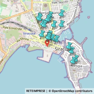 Mappa Via G. Battista, 96100 Siracusa SR, Italia (0.4955)