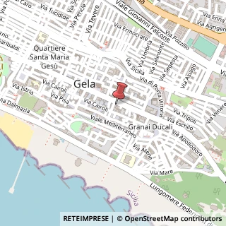 Mappa Via Guglielmo Marconi, 31, 93012 Gela, Caltanissetta (Sicilia)