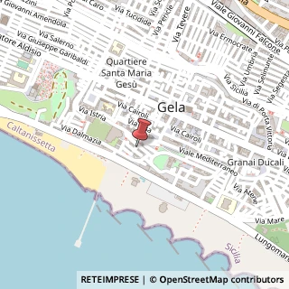 Mappa Via C. Colombo, 90, 93012 Gela, Caltanissetta (Sicilia)
