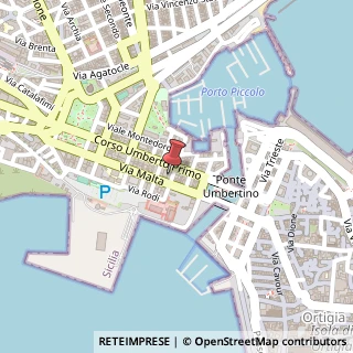 Mappa Via Senatore Giuseppe Maielli, 12, 96100 Siracusa, Siracusa (Sicilia)