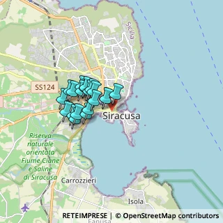 Mappa Via G. B. Perasso, 96100 Siracusa SR, Italia (1.3795)