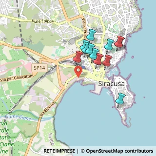 Mappa Via dell'Idroscalo, 96100 Siracusa SR, Italia (0.94167)
