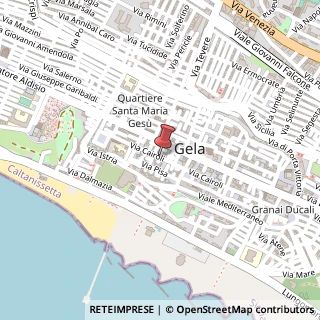 Mappa Via Cairoli,  175, 93012 Gela, Caltanissetta (Sicilia)