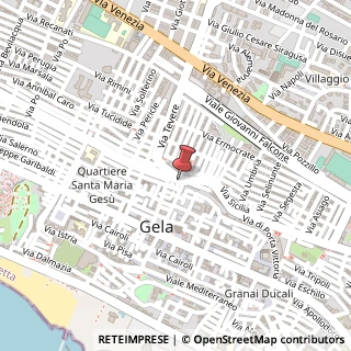 Mappa Via Verga, 1, 93012 Gela, Caltanissetta (Sicilia)