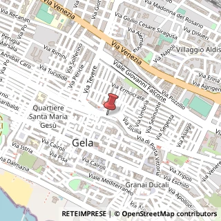 Mappa Via Generale Cascino, 2, 93012 Gela, Caltanissetta (Sicilia)