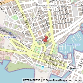 Mappa Viale Armando Diaz, 12, 96100 Siracusa, Siracusa (Sicilia)