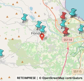 Mappa Contrada Baiona, 96014 Floridia SR, Italia (6.00333)