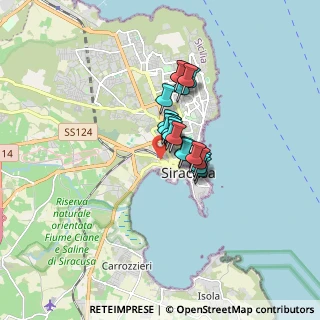 Mappa Via Onorevole Dottor Giuseppe Rubino, 96100 Siracusa SR, Italia (1.0945)