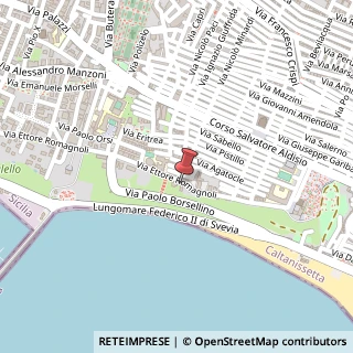 Mappa Via Ettore Romagnoli, 33, 93012 Gela CL, Italia, 93012 Gela, Caltanissetta (Sicilia)