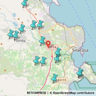 Mappa Traversa Case Bianche, 96100 Siracusa SR, Italia (5.77143)