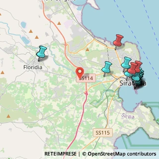 Mappa Traversa Case Bianche, 96100 Siracusa SR, Italia (6.3035)