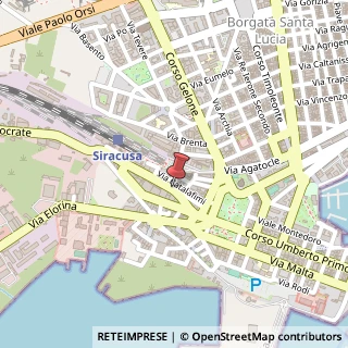 Mappa Via Francesco Crispi, 42, 96100 Siracusa, Siracusa (Sicilia)