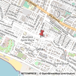 Mappa Via Verga, 13, 93012 Gela, Caltanissetta (Sicilia)