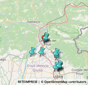 Mappa Via Pier Paolo Pasolini, 33013 Gemona del Friuli UD, Italia (13.695)