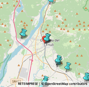 Mappa Piazzale della Stazione, 33013 Gemona del Friuli UD, Italia (6.0245)