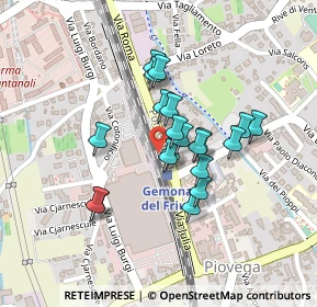 Mappa Piazzale della Stazione, 33013 Gemona del Friuli UD, Italia (0.1635)