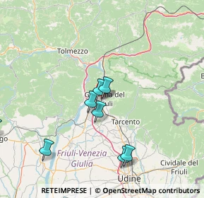Mappa Piazzale Stazione, 33013 Gemona del Friuli UD, Italia (25.99273)