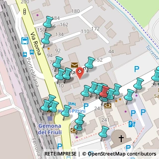 Mappa Piazzale Stazione, 33013 Gemona del Friuli UD, Italia (0.06667)
