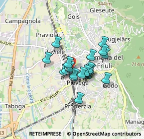 Mappa Piazzale Stazione, 33013 Gemona del Friuli UD, Italia (0.552)