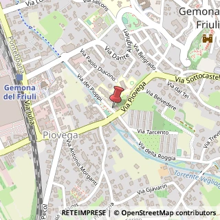 Mappa Via dei Pioppi, 49, 33013 Gemona del Friuli, Udine (Friuli-Venezia Giulia)