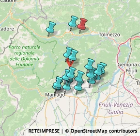 Mappa 33090 Tramonti di Sotto PN, Italia (10.716)