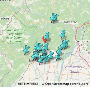Mappa 33090 Tramonti di Sotto PN, Italia (11.9735)