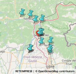 Mappa Via Cartiera, 33013 Gemona del Friuli UD, Italia (11.23214)
