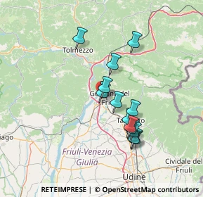 Mappa Via Cartiera, 33013 Gemona del Friuli UD, Italia (11.65538)