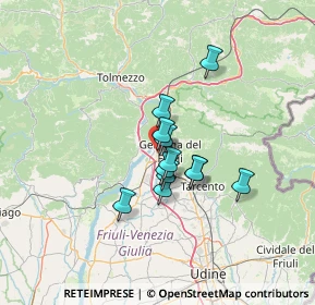 Mappa Via Cartiera, 33013 Gemona del Friuli UD, Italia (8.83)