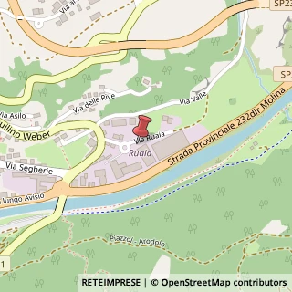 Mappa Via Ruaia, 4, 38030 Castello-Molina di Fiemme, Trento (Trentino-Alto Adige)