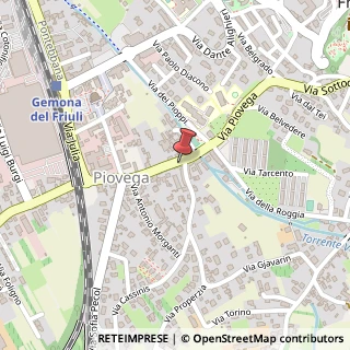 Mappa Via Piovega, 45, 33013 Gemona del Friuli, Udine (Friuli-Venezia Giulia)