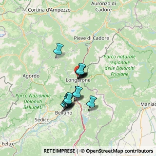 Mappa Via Guglielmo Celso, 32013 Longarone BL, Italia (9.839)
