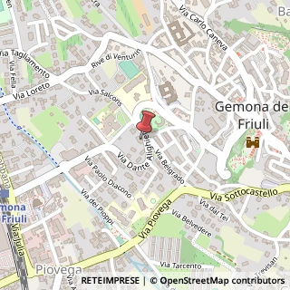 Mappa Via Dante Alighieri, 4, 33013 Gemona del Friuli, Udine (Friuli-Venezia Giulia)