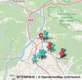 Mappa 33013 Gemona del Friuli UD, Italia (6.94417)