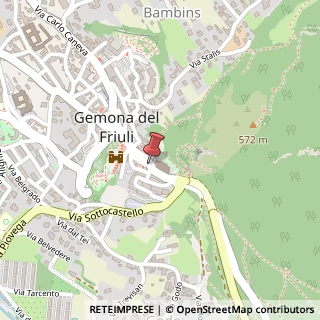 Mappa Via Bini, 124, 33030 Gemona del Friuli, Udine (Friuli-Venezia Giulia)