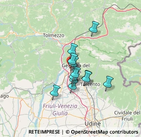 Mappa Parco Commerciale Bravi, 33013 Gemona del Friuli UD, Italia (8.94333)