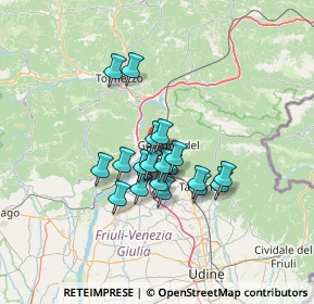 Mappa Parco Commerciale Bravi, 33013 Gemona del Friuli UD, Italia (9.6165)