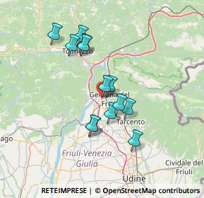 Mappa Parco Commerciale Bravi, 33013 Gemona del Friuli UD, Italia (11.63385)