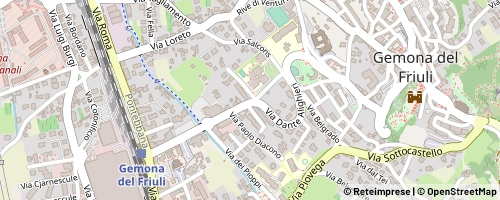 Mappa Gemona del Friuli