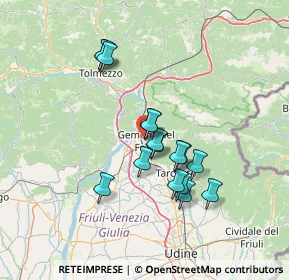 Mappa Piazzale Padre Osmolowski, 33013 Gemona del Friuli UD, Italia (11.46188)