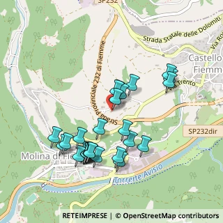 Mappa Via Cristel, 38030 Castello-molina di Fiemme TN, Italia (0.45926)