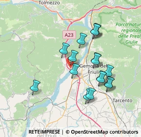 Mappa Via delle Roste Nuove, 33010 Trasaghis UD, Italia (6.62706)