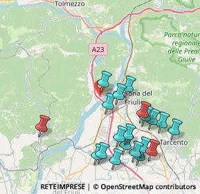 Mappa Via delle Roste Nuove, 33010 Trasaghis UD, Italia (8.7105)