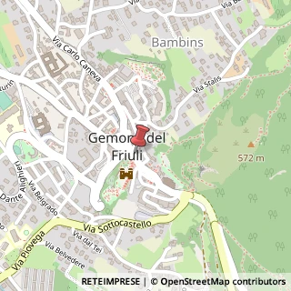 Mappa Via Giuseppe Bini, 9, 33013 Gemona del Friuli, Udine (Friuli-Venezia Giulia)